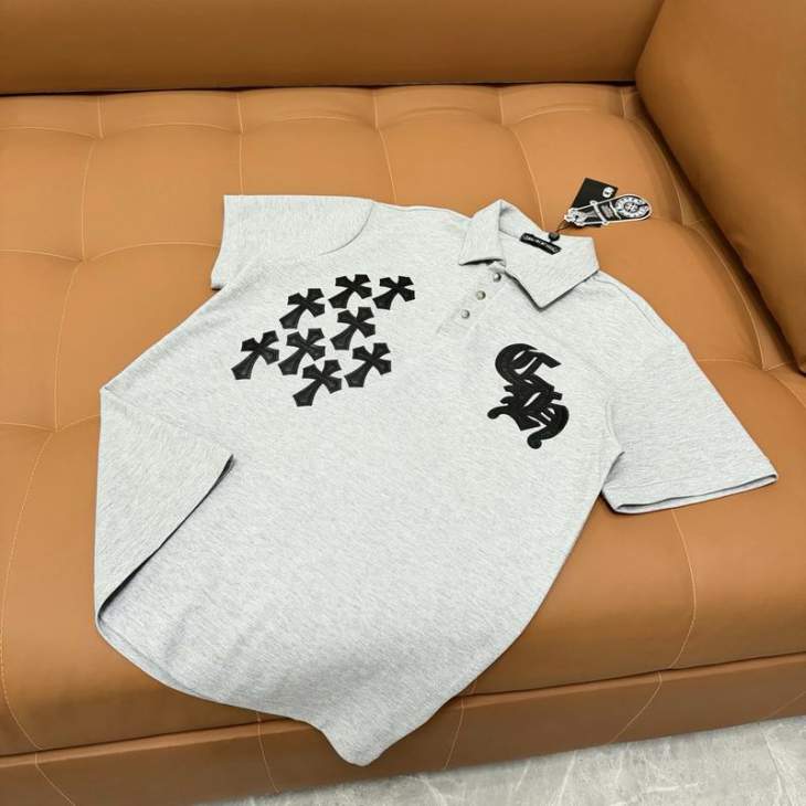 Picture of Chrome Hearts Polo Shirts Short _SKUChromeHeartsM-2XLzztr2028643